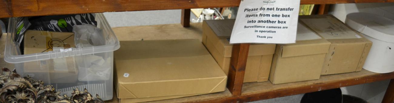 Lot 790 - An H M Stanley grey top hat, boxed; a James Locke & Co bowler hat, boxed; a similar felt hat,...