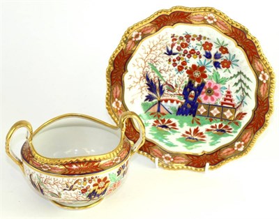 Lot 199 - A Flight Barr & Barr Worcester porcelain twin-handled sucrier, circa 1820, painted with an...