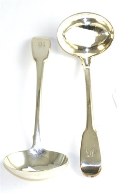 Lot 559 - Pair of York silver ladles, 1810, 4.7oz