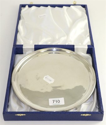 Lot 710 - ~ A George III silver waiter, by Peter & William Bateman, circular form, reeded border, three...