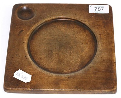 Lot 787 - An early 18th century fruitwood trencher, 19cm wide