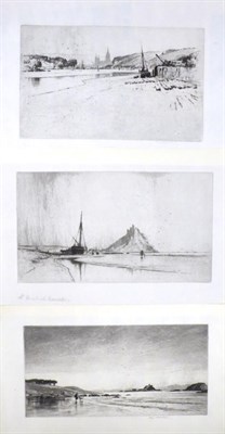 Lot 1011 - Percy Robertson ARE (1868-1934) ";Truro, Cornwall"; signed and inscribed in pencil, etching,...