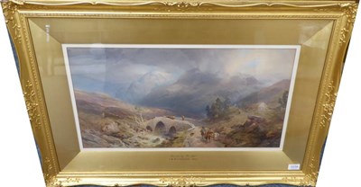 Lot 1039 - Thomas Miles Richardson, Jnr R.W.S (1813-1890) ";Inverlochy Bridge"; signed and dated 1881...