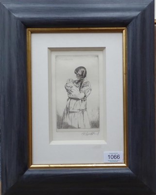 Lot 1066 - Gerald Leslie Brockhurst RA, RE (1890-1978) signed in pencil, etching, 14.5cm by 8cm The image...