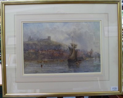 Lot 1120 - ~ Attributed to the Weatherill Family (19th/20th century) Shipping in Whitby Harbour,...