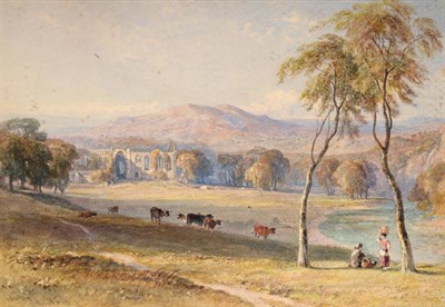 Lot 1142 - ^ George Arthur Fripp, RWS (1813-1896) ";Bolton Abbey"; signed and inscribed, watercolour with...