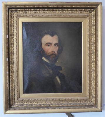 Lot 1183 - Continental School (19th century) Portrait of a gentleman, head and shoulders, wearing a black...