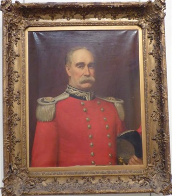 Lot 1185 - British School (19th century) Portrait of a gentleman, half length, wearing a Royal Fusiliers...