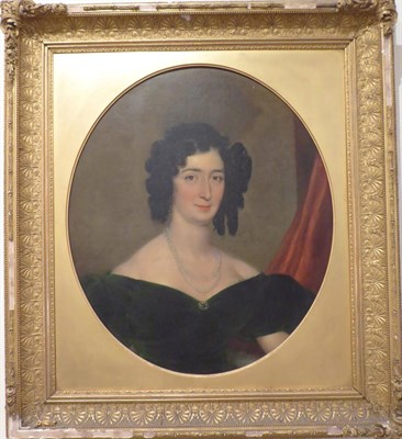 Lot 1186 - Follower of Charles Robert Leslie (1794-1859) Portrait of Mrs Sandys nee Short, first wife of...