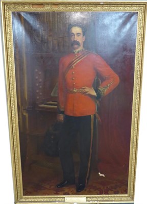 Lot 1190 - British School (1875) Portrait of Captain T Myles Sandys, 7th Royal Fusiliers, standing in full...