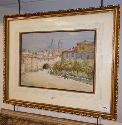 Lot 1196 - Noel Harry Leaver (1889-1951) ";Burgos, Spain"; signed, watercolour, 27cm by 36cm