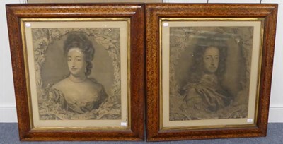 Lot 1203 - After John Brandois (17th century) Portrait of Queen Mary, engraving, together with a further...