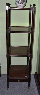 Lot 1241 - ^ A 19th century rosewood four tier whatnot, 147cm high