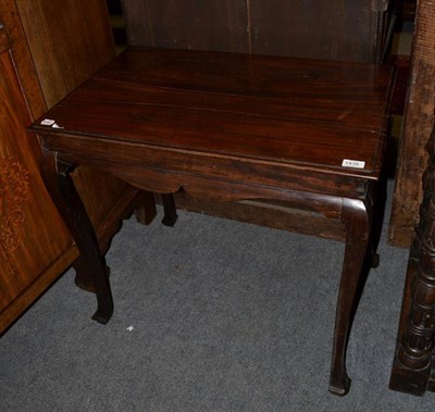 Lot 1435 - An 18th century mahogany silver table, 76cm wide