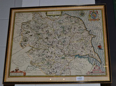 Lot 1497 - Speed (John) York Shire, 1610 [1611 or later], London, Sudbury and Humble, hand-coloured...