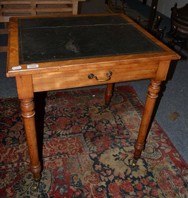 Lot 1599 - A 19th century satinwood side table, stamped Gillow & Co, numbered 9105, 69cm wide