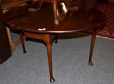 Lot 1619 - An 18th century pad foot table, 125cm extended