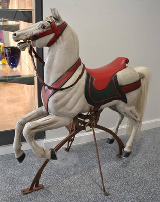 Lot 1714 - An F Heyn carousel horse, 140cm high