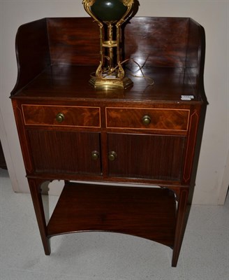 Lot 1741 - A Georgian mahogany gallery backed table, 62cm wide