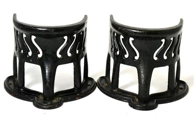 Lot 278 - A pair of Musgrave patent cast iron bridle racks, late 19th century, 16cm