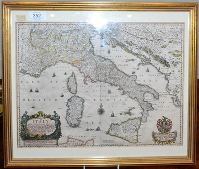 Lot 352 - Blome (Richard) A Map of Italy Whose Cheife Estates & Isles are ye Dukedome of...