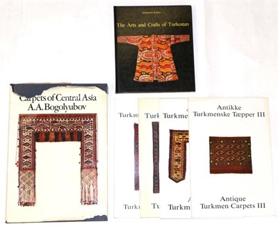 Lot 353 - Carpets of Central Asia by A A Bogolubov, published by Crosby Press; together with four volumes...