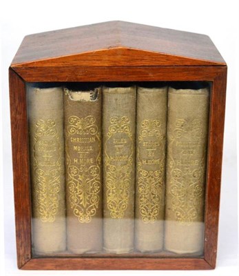 Lot 377 - More (Hannah), five cloth-bound volumes (19th century) housed in attractive mahogany display...