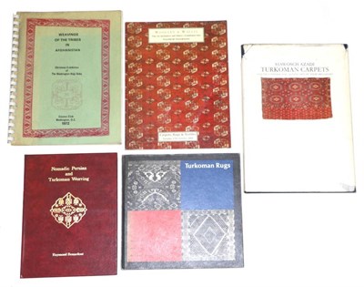 Lot 404 - Turkoman Carpets Siawoschi Azadi, published Crosby Press; together with four other publications...