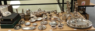 Lot 500 - A good collection of assorted Old Sheffield Plate silver on copper and silver plated wares,...