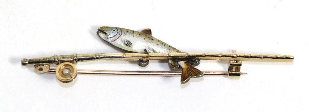 Fishing Brooch 