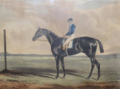 Lot 1015 - ~ John Ferneley (British, 1782-1860) ";Cadland, Derby Stakes at Epsom, 1828"; hand-coloured...