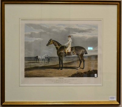 Lot 1022 - ~ John F Herring (British, 1795-1865) ";Ebor, The Winner of ... St Leger, 1817";, hand-coloured...