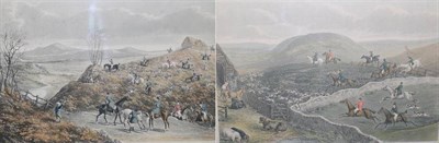 Lot 1030 - ~ W P Hodges (British, 19th century) ";Hare Hunting, Plate 1, Soho!";, ";Hare Hunting, Plate 2, War