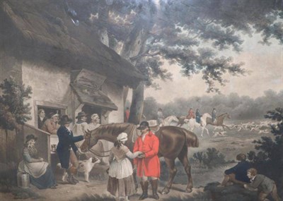 Lot 1036 - ~ George Morland (British, 1763-1804), Going out (foxhunting), mezzotint with some colouring by...