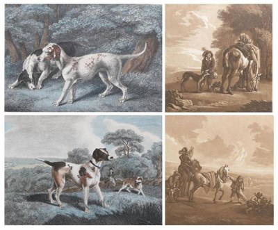 Lot 1080 - ~ Philips Wouwerman (Dutch, 1619-1668) ";Hawking"; two aquatints in sepia by Maria Catherine...