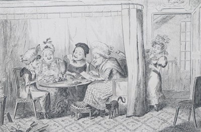 Lot 1091 - ~ George Cruikshank (British, 1792-1878) ";A curious Junto of Slandering Elves - or - List'ners...