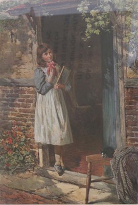 Lot 1112 - Charles Rowbotham (fl.1877-1894) Thoughtful moments, signed and dated 1890, watercolour and...