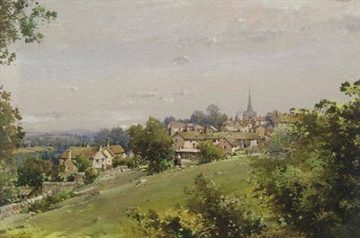 Lot 1120 - Noel Harry Leaver ARCA (1889-1951) ";Painswick, Gloscestershire"; signed, watercolour, 23.5cm...