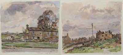 Lot 1184 - Fred Lawson (1888-1968) ";Castle Bolton, East End"; signed, inscribed, mixed media, together with a