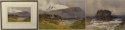 Lot 1214 - Arthur Tucker RBA (1864-1929) ";On the Dockart, Perthshire";, signed, watercolour, together...