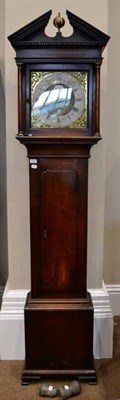 Lot 1310 - A mahogany eight day longcase clock, signed Hugh Lough, Penrith, circa 1790, broken arch...