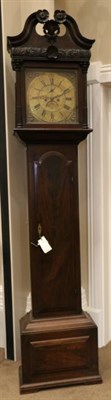 Lot 1320 - An Irish mahogany eight day longcase clock, signed Samuel Bailie, Dromore, circa 1780, swan...