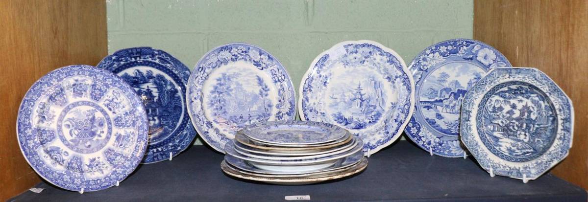 Lot 16 - A Collection of Twenty-Two Spode, Wedgwood, Turner, Leeds and Other Pearlware and Stoneware Plates