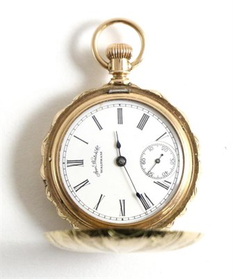 Lot 99 - A Lady's Full Hunter Fob Watch, signed Waltham, circa 1890, lever movement signed and numbered...