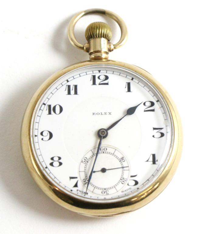 Lot 108 - A 9ct Gold Open Faced Pocket Watch, signed