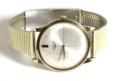 Lot 111 - A 9ct Gold Wristwatch, signed Longines, 1965, (calibre 19.4) lever movement signed and numbered...