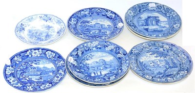 Lot 177 - A Pearlware Plate, circa 1820, printed in underglaze blue with Dalguise, Perthshire, 26cm diameter