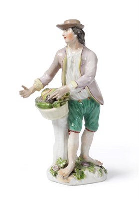 Lot 229 - A Meissen Porcelain Figure of a Vegetable Seller, circa 1746, modelled by J F Eberlein, from...