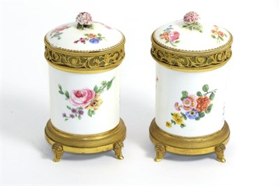 Lot 231 - A Pair of Gilt Metal Mounted Sèvres Porcelain Toilet Pots and Covers, porcelain 18th century,...