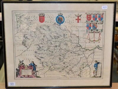 Lot 323 - Blaeu (Johannes)  West Riding of Yorkshire, handcoloured, 385mm by 500mm